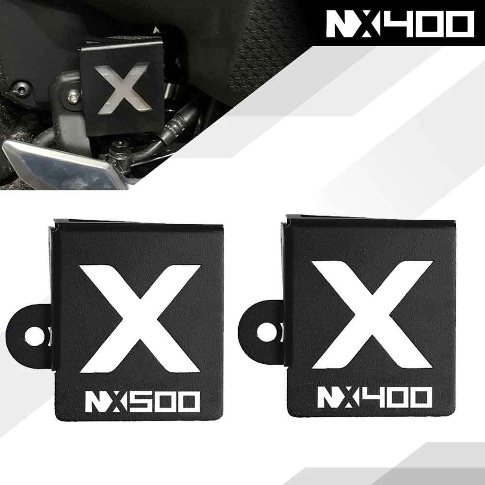 

For Honda NX400 NX500 NX 400 NX 500 2023 2024 2025 Motorcycle Rear Brake Pump Fluid Tank Oil Cup Reservoir Guard Cover Protector