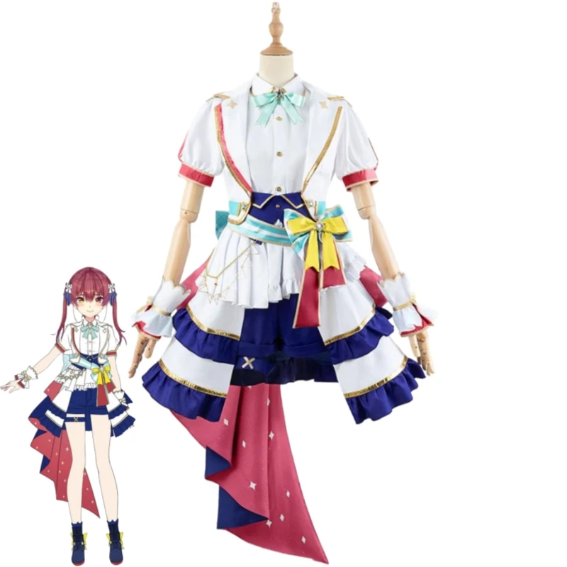 Traje de Cosplay de YouTuber VTuber Momosuzu Nene Inugami Korone Nekomata Okayu Usada Pekora Hololive Shirogane Noel Ookami Mio