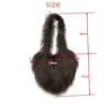 Women's Fluffy Plush Shoulder Bag Faux Fur High-capacity Trend Female Shopping Bag Winter Warm Heart-shaped Handbag and Purse 6