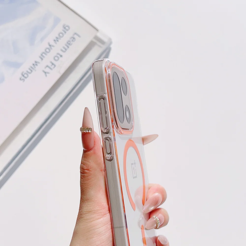 Ultra-Thin Transparent Magnetic Phone Case - Shockproof Back Bumper