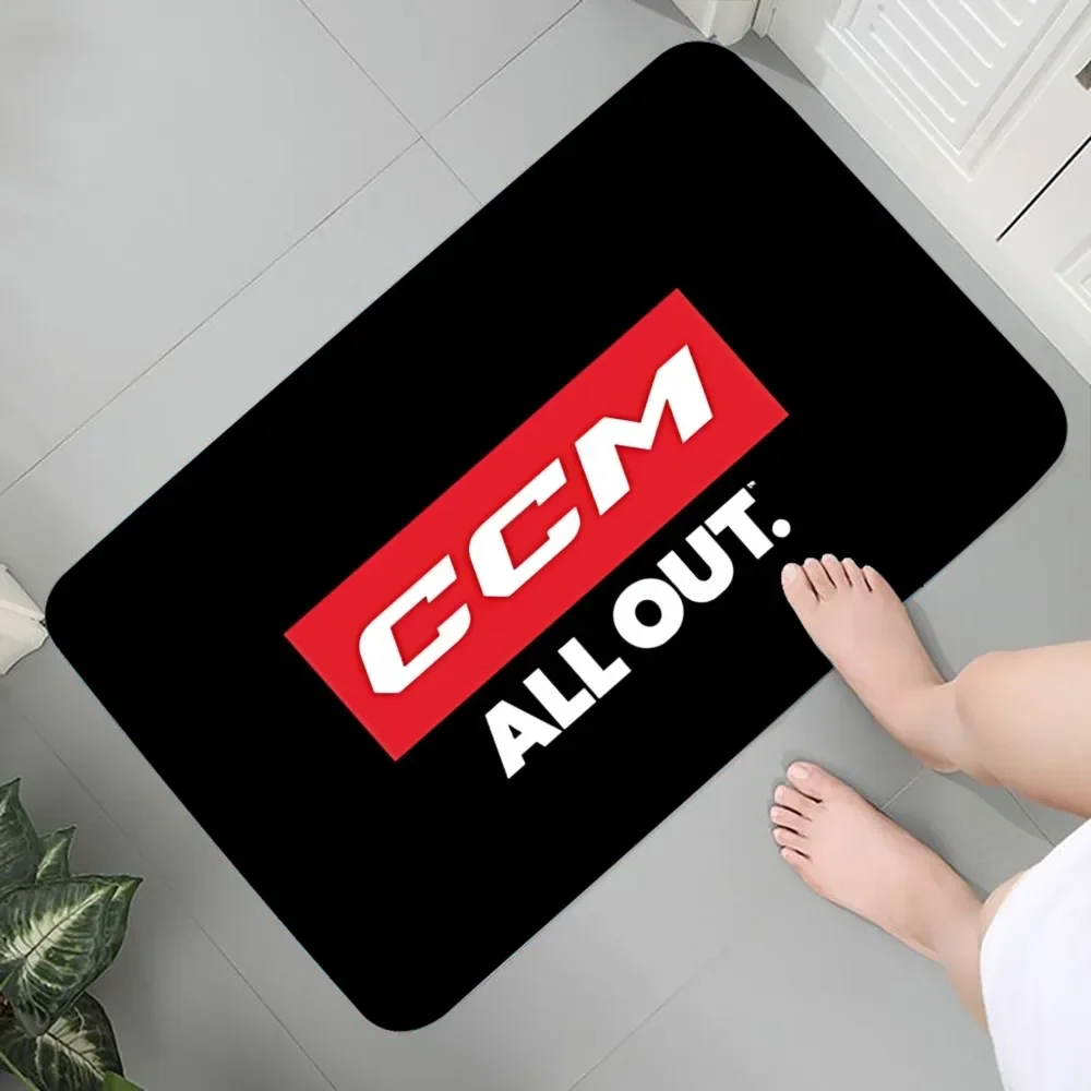 CCM Hockey Floor Mat Graphic Printed Flannel Doormats For Bathroom Kitchen Entrance Carpet Home Decor 5