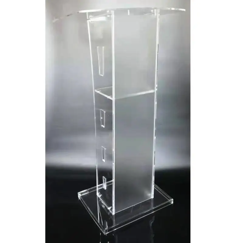 Removable Hosting Stage Acrylic Podium Welcome Stage Podium Conference Colorful Discoloration Signing
