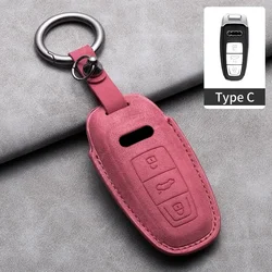 Premium Leather Car Remote Key Case Cover (C3)