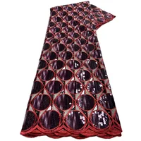 African Organza Cutout Lace Fabric 2