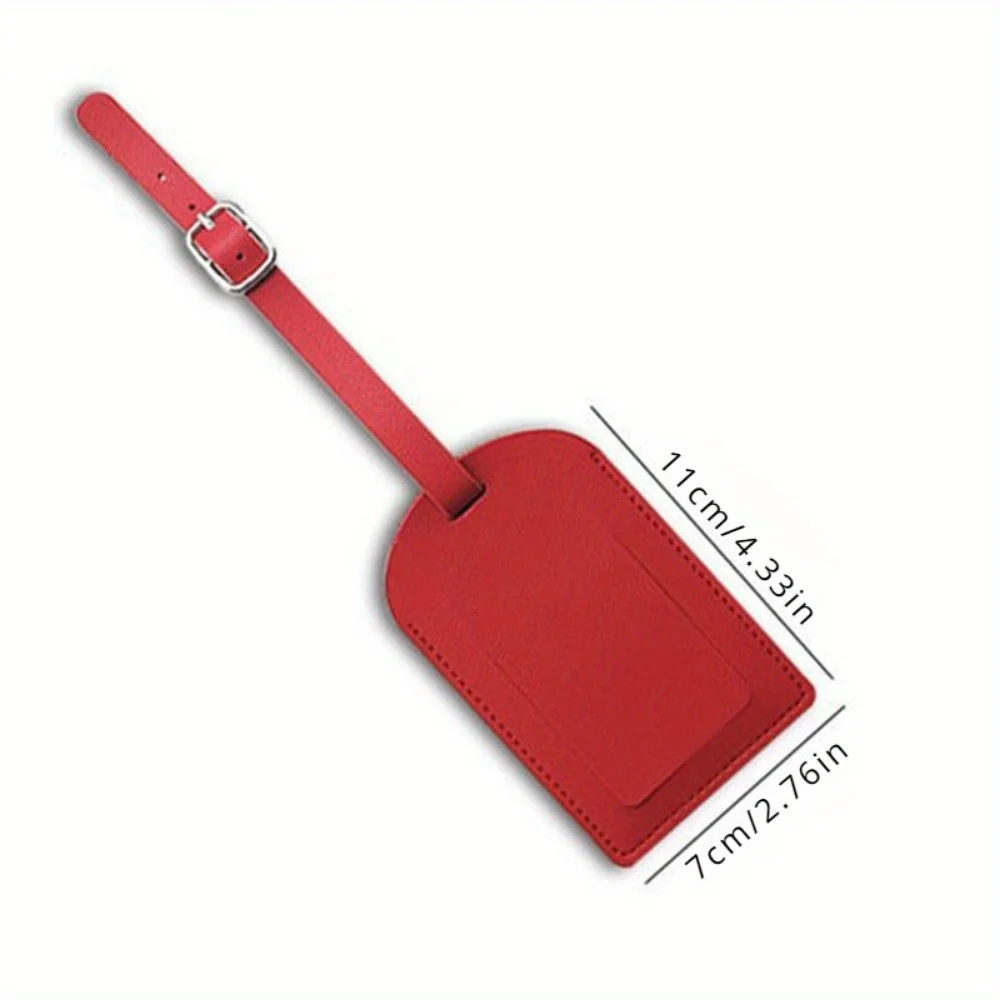 Fashion Luggage Tags Travel Accessories Vegetable Tanned Leather Travel Suitcase Identifier Business Bag Luggage Tag Decorations