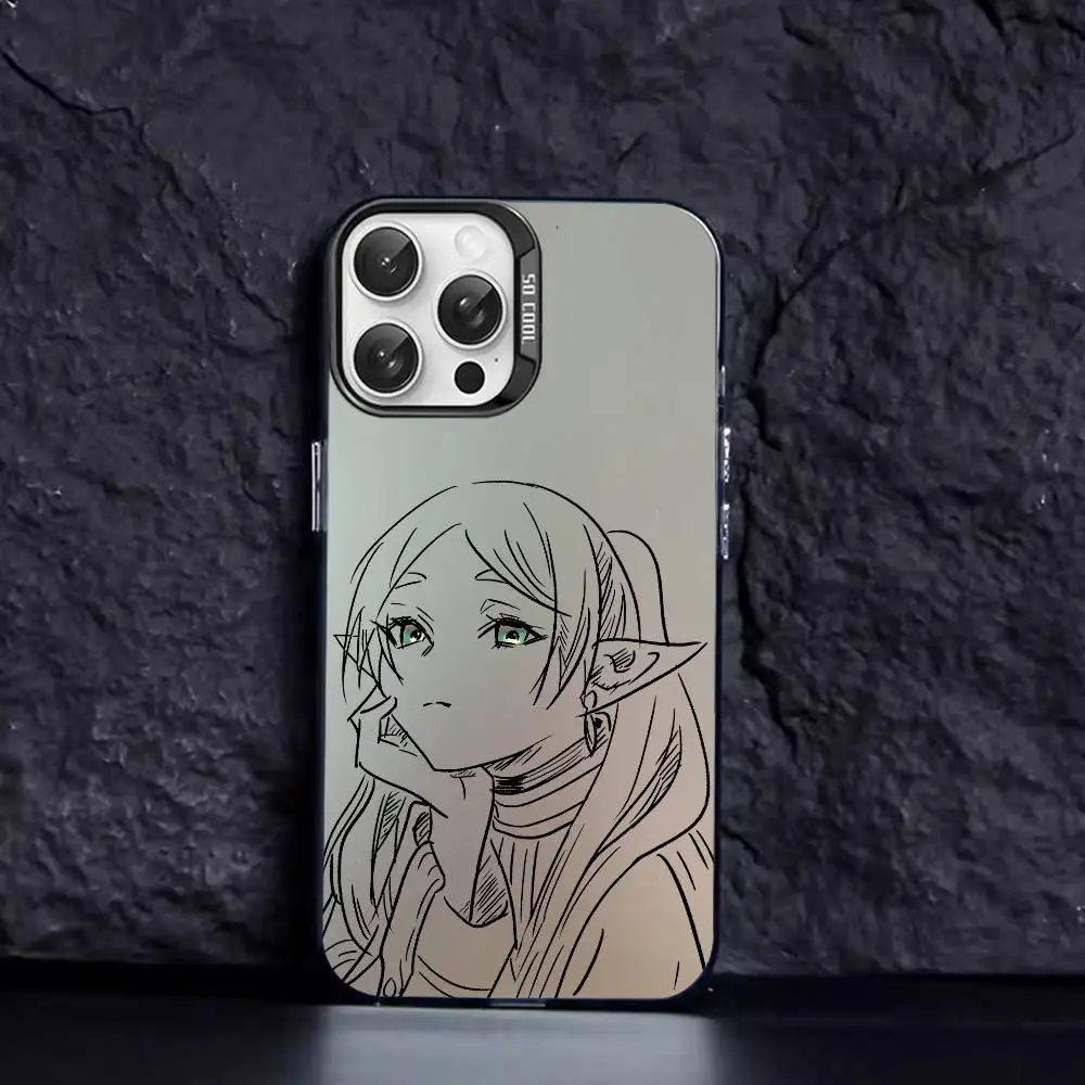 Japan Anime Frieren Matte Shockproof Phone Case - Anti-Fall Cover