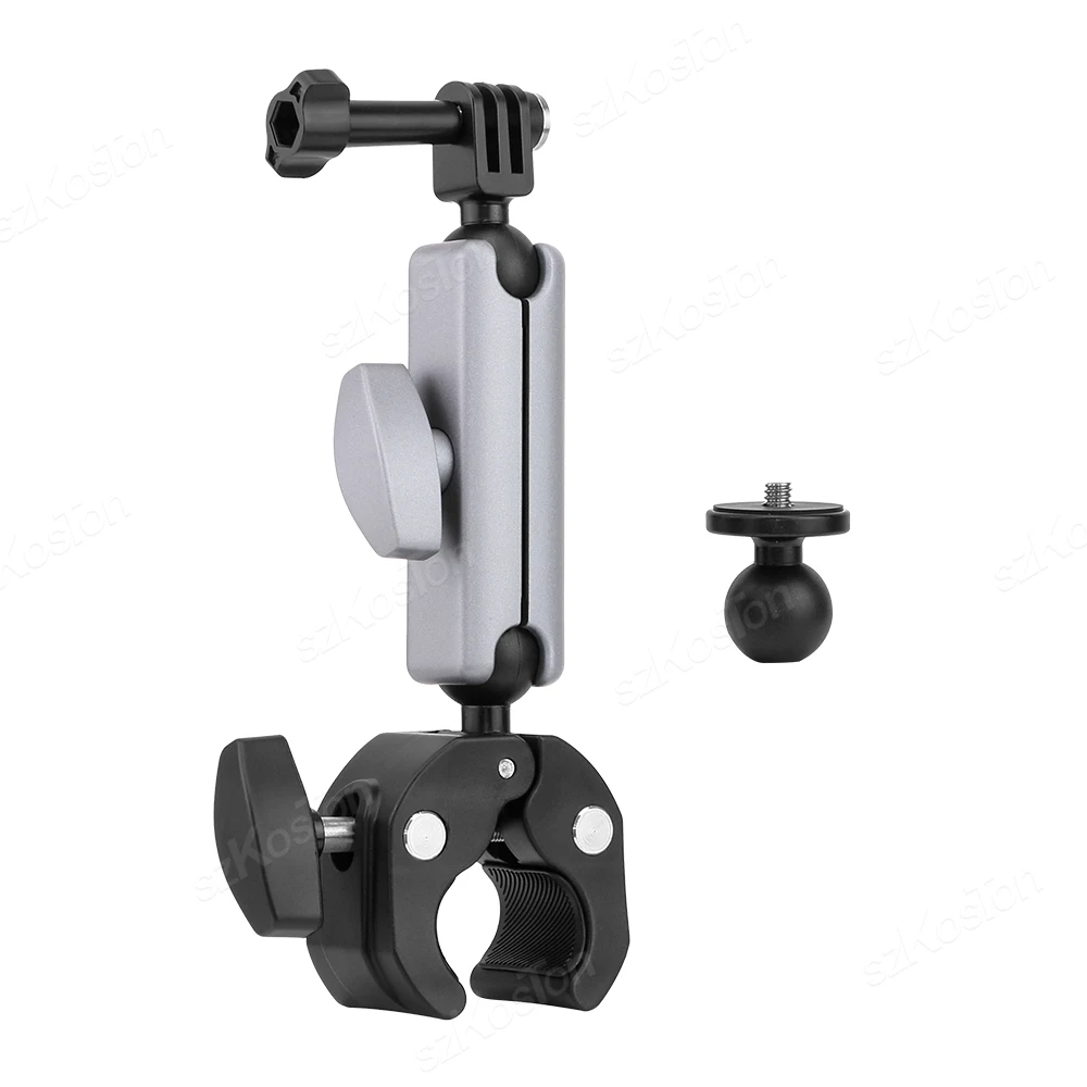 Aluminum Motorcycle Mirror Mount - 360?? Rotation Action Camera Holder