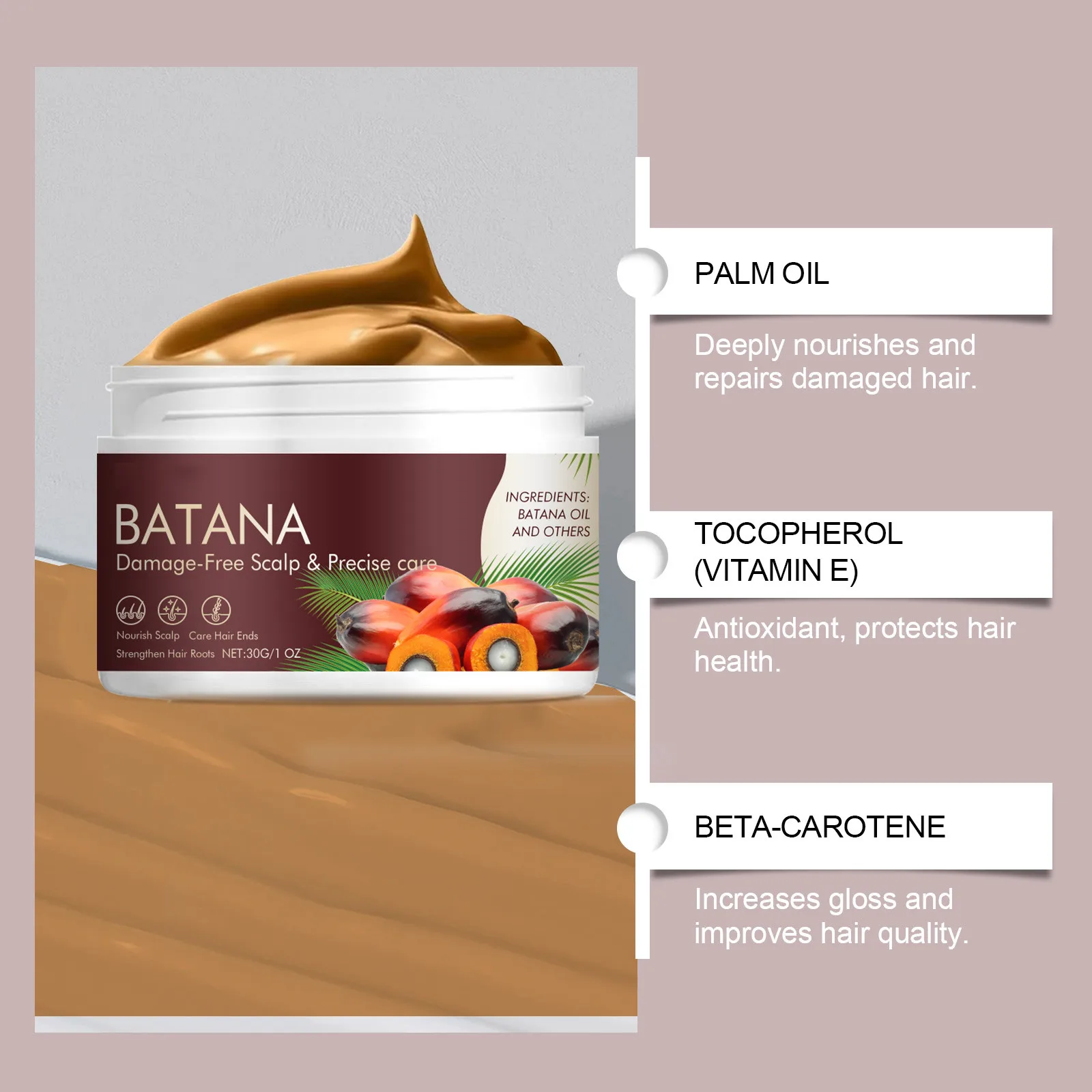 30g Batana Care For Hair Growth,hair Growth Stimulates Batana Care Moisturizes And Repairs Dryness Hot products popular choice