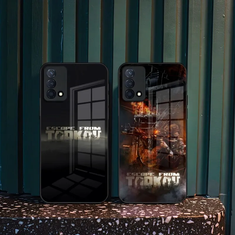 Game Escape From Tarkov Custodia Per Telefono Per Oppo Find X3 X5 Pro Reno 4 7 6 A15 A54 A95 A55 A57 A93S A94 A92S Cover In Vetro Temperato