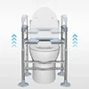 Toilet Booster Chair with Handrails Portable Elderly Toilet Seat Easy Clean Commode Senior Mobility Aid Bathroom Helper 4