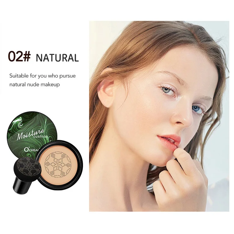Women Makeup Foundation Mushroom Head Air Cushion Moisturiz Concealer Waterproof BB Cream Brighten Long Lasting Beauty Cosmetics