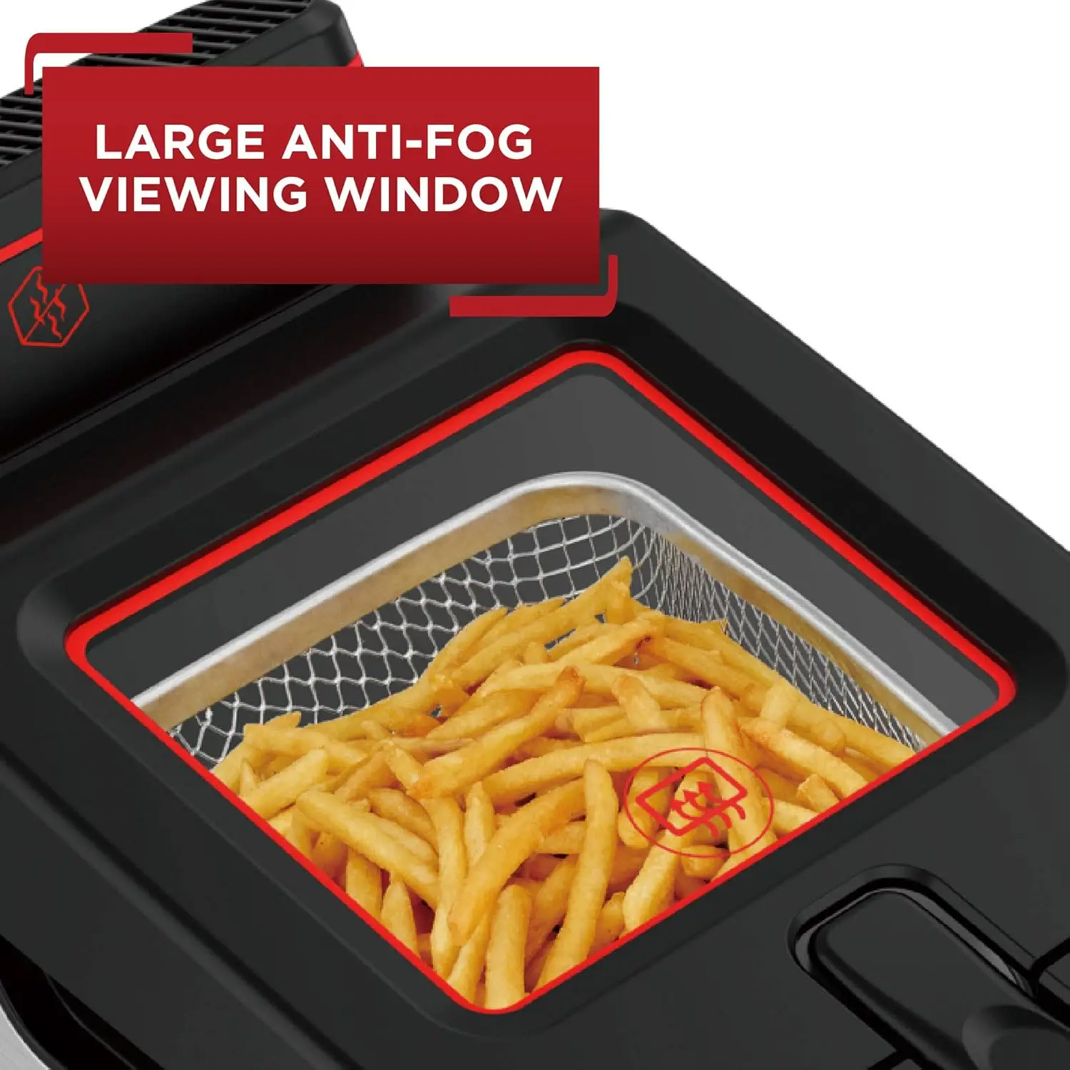Deep Fryer with Basket, Electrics Stainless Steel 3.5 Liter Oil Capacity, 2.6 Pound Food Capacity 1800 Watts Easy Clean, T 4
