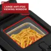 Deep Fryer with Basket, Electrics Stainless Steel 3.5 Liter Oil Capacity, 2.6 Pound Food Capacity 1800 Watts Easy Clean, T 4