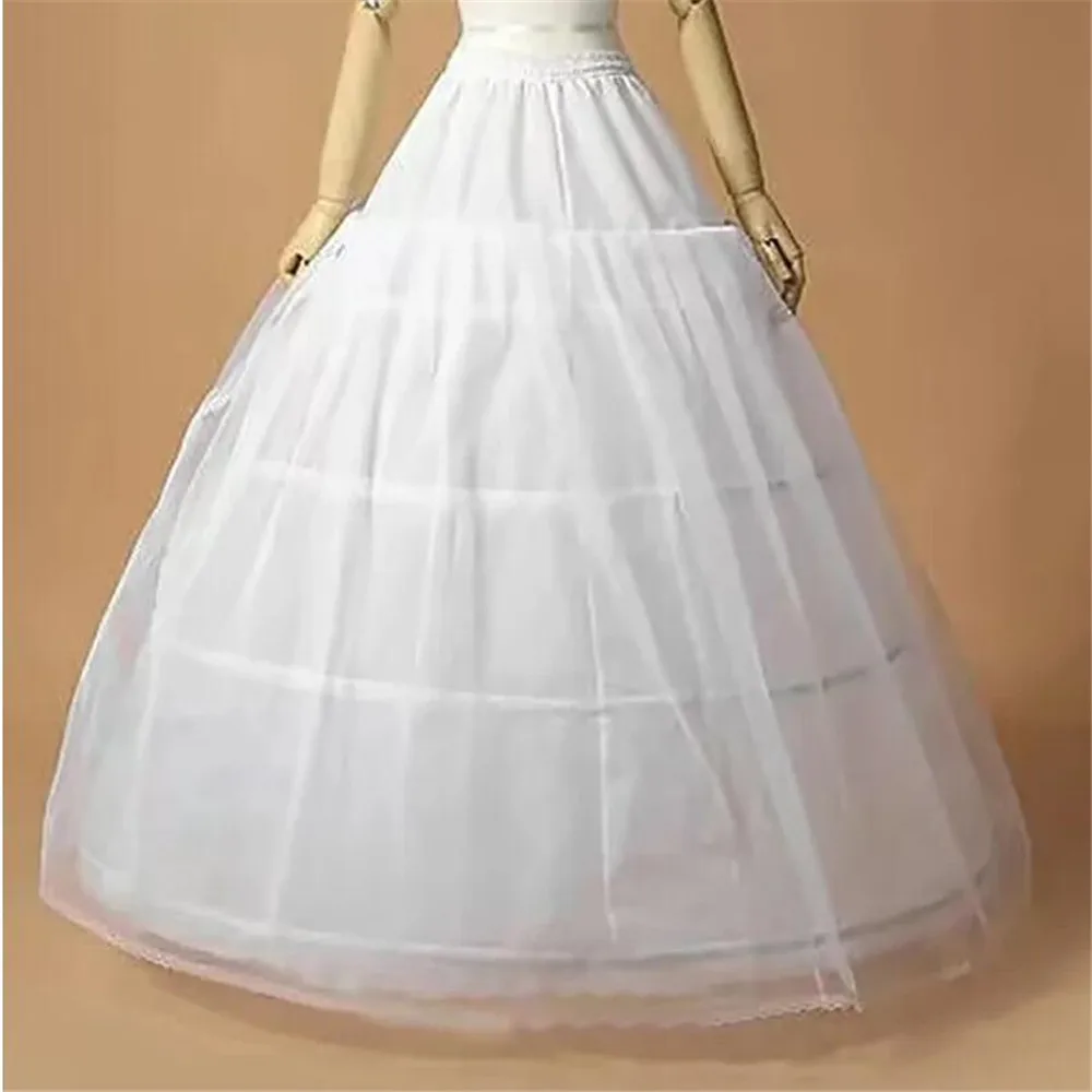 Petticoat Underskirt 3 Hopps Ball Gown Wedding Bridal Dress Jupon Mariage Halka Rockabilly Tulle