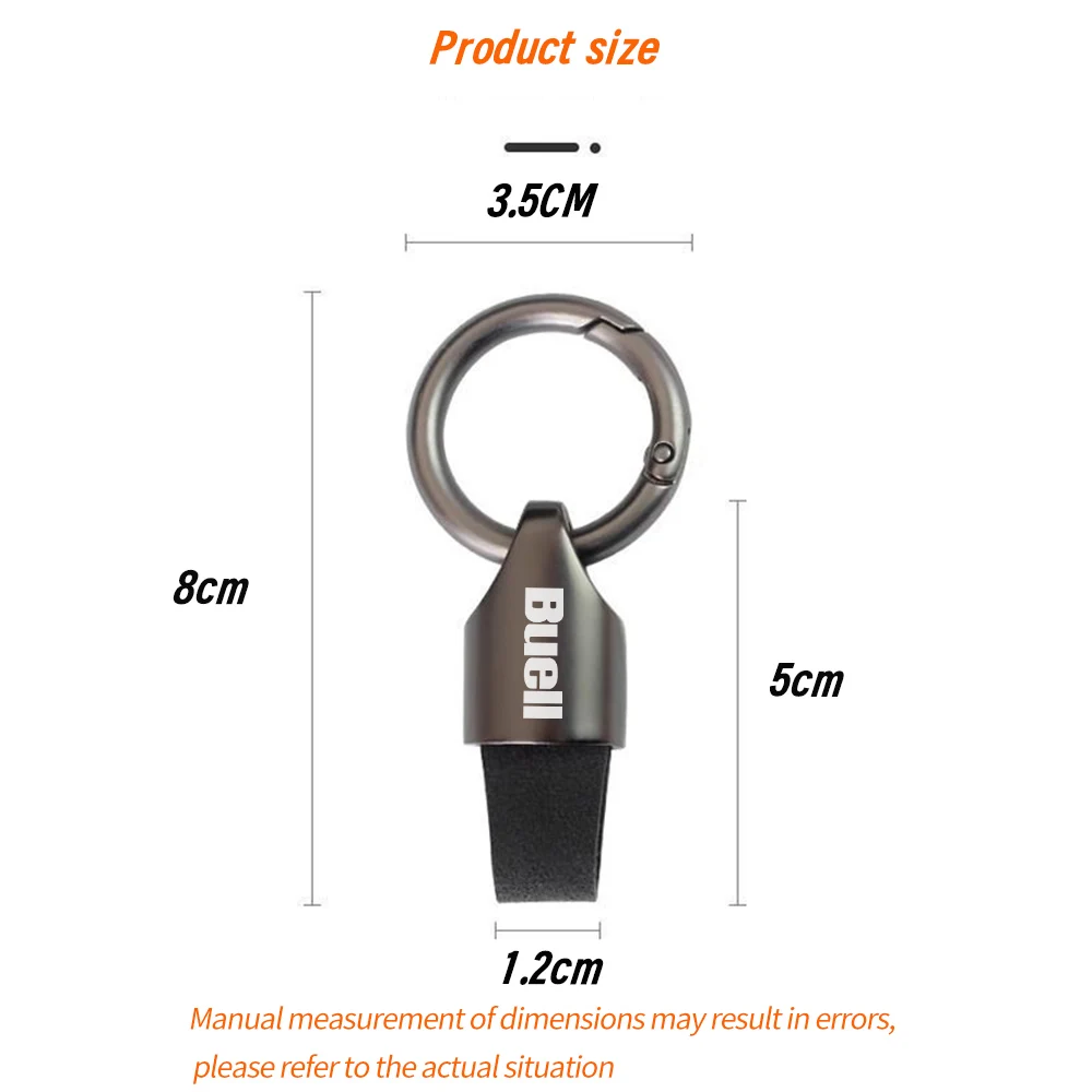 Porte-clés Moto En Cuir Et Fibre De Carbone Pour Buell 1125R 1125Cr X1