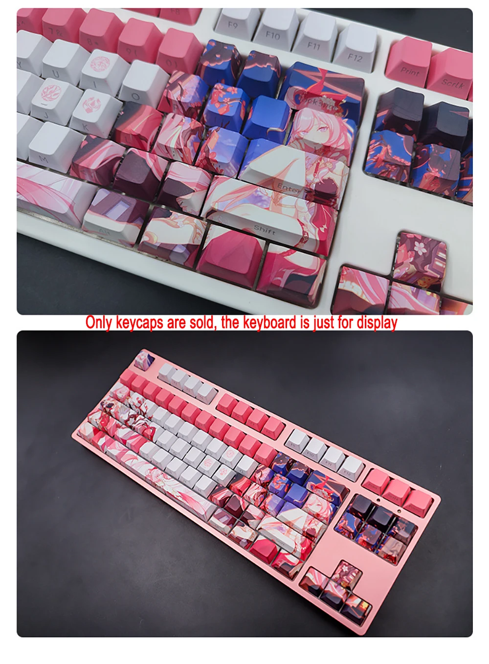 Subbed, Cereja Perfil, Keycap para Honkai Impact