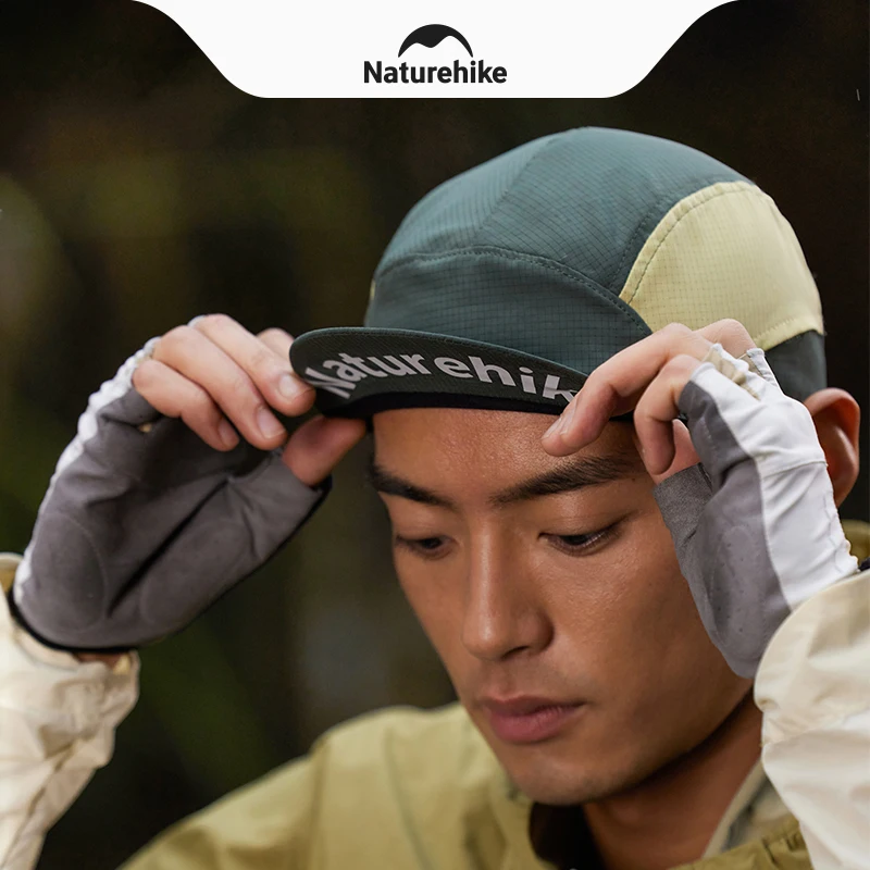 Naturehike Outdoor Ultralight Man Riding Cap Unisex Cycling Cool Hat Mesh Collapsible Brim Reflective Daily Hiking Sports Hats
