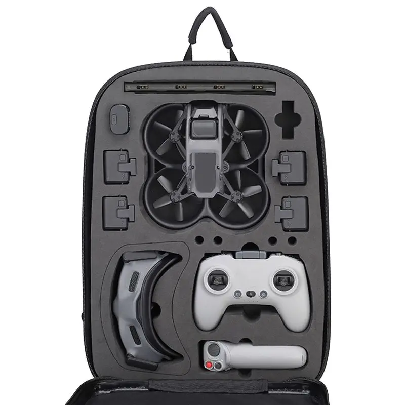 A97I-드론 백팩 하드쉘 방수 가방 (DJI 고글 2 FPV 안경, 리모컨, 배터리 케이스, DJI 아바타 예비 부품용)