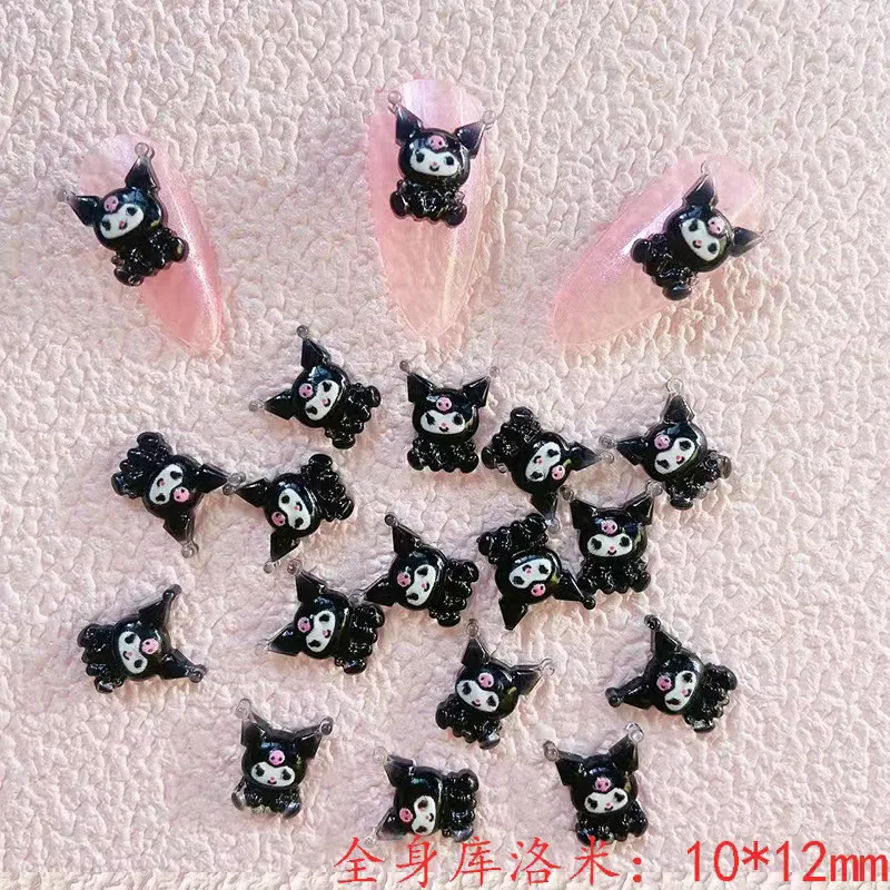 Sanrio Nail Sticker Kitty Kuromi Cinnamonroll My Melody Manicure Cute Beauty Anime Cartoon Nail Art Patch Decoration Accessories