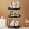 2/3 Layers Light Luxury Makeup Organizer 360° Rotating Desktop Cosmetic Storage Shelf Bathroom Organizer Skincare Rack 4