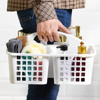 Plastic Shower Caddy Basket with Compartments Portable Cleaning Supply Storage Organizer with Handle for College Dorm Bathroom 3