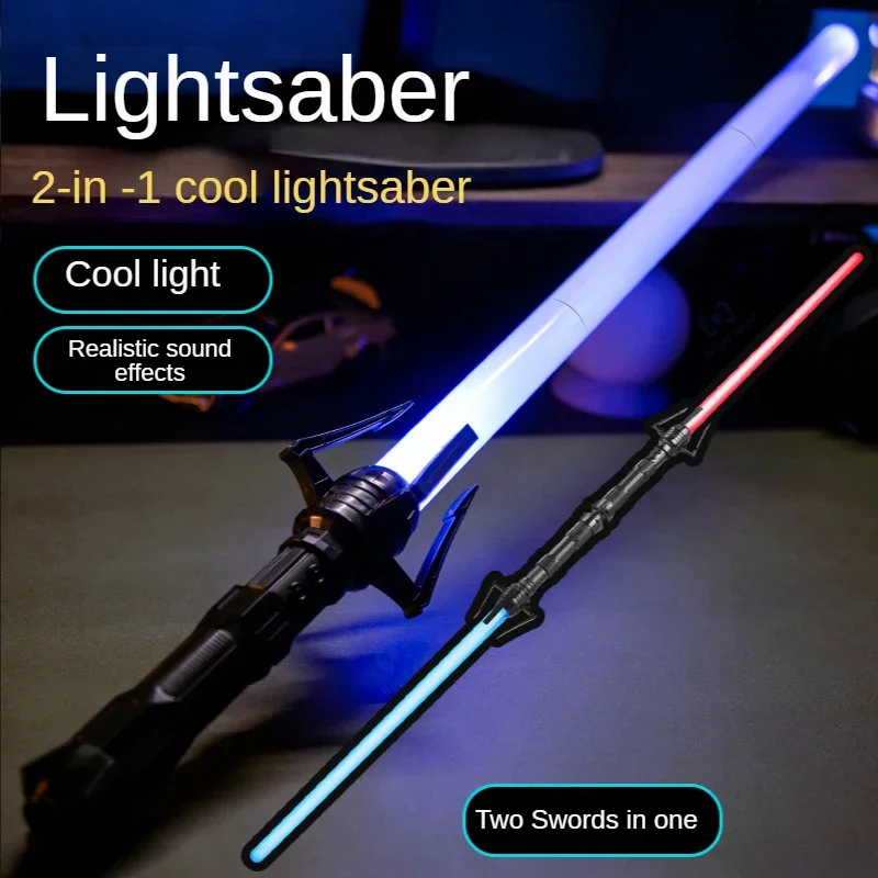 Laser Sword Toy Star Light Sword Luminous Fluorescent Rod Laser Rod Children's Toy War Gift Outdoor Toys Scalable lightsaber toy