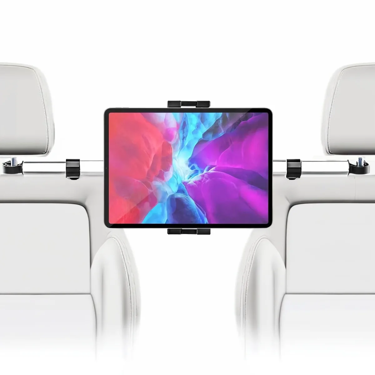 Kids Road Trip Phone Tablet Holder for Car Backseat Headrest Mount Fits 6-15" Devices for iPad Air Pro 13 Huawei Xiaomi Teclast