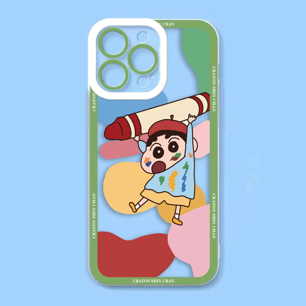 Cute C-Crayon S-Shinchan Clear Phone Case Cover