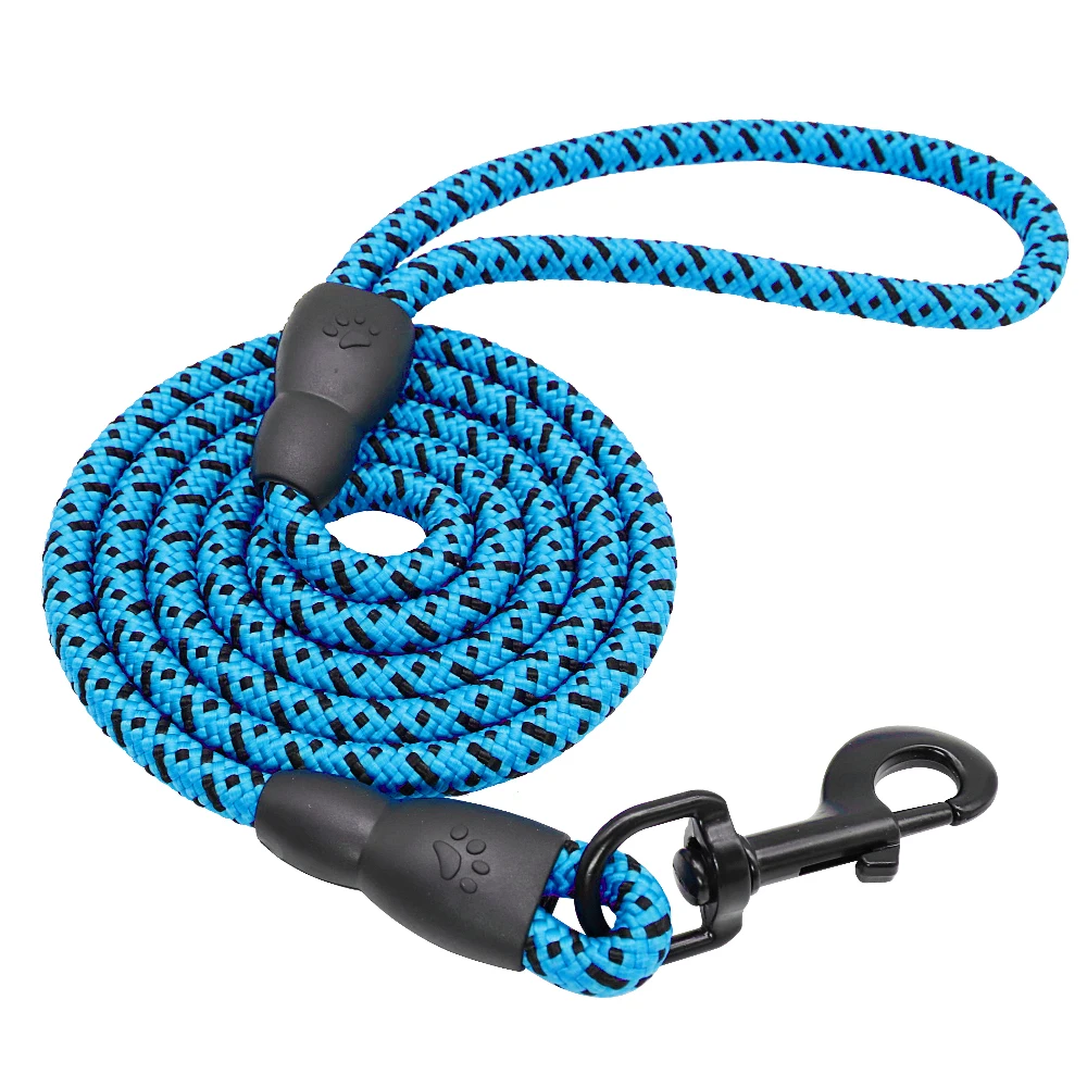thumbnail image 1 of Correa de nailon redonda de 150 cm para perros, correa larga para caminar, correa para perros al aire libre, correa para perros, correa para perros Pitbull, 1 of 5