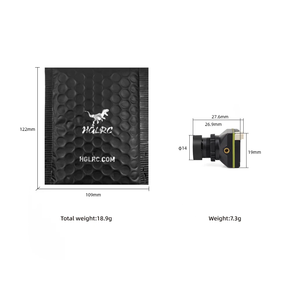 Caméra FPV HGLRC L1/L2/L3 - Haute Définition Faible Latence