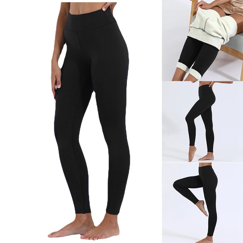

Lambswool Legging Thermal Fleece Lined Legging For Women Winter Warm, High Waist And Stretchy, Soft Sherpas Pants Easy To Use