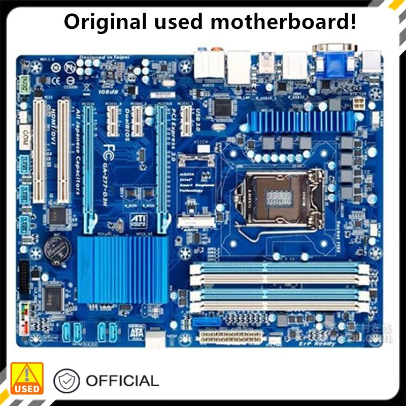 Per Ga-Z77-D3H Z77-D3H Scheda Madre Lga 1155 Ddr3 Per Intel Z77 P8Z77 Scheda Madre Desktop Sata Ii Pci-E X16 Usata