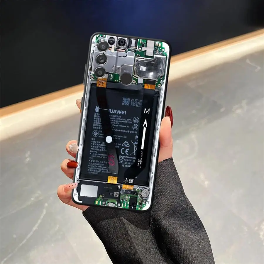 Premium Black Motherboard Circuit Board Protective Case