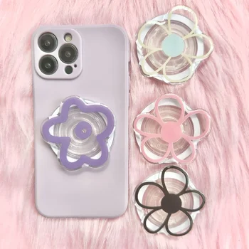 맥세이프 그립 톡용 문제점, 거치대 플라워 마그네틱 브래킷, 꽃 손가락 반지, 핸즈프리 지지대 그립 톡 스탠드