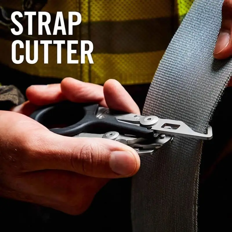 Multifunction Scissors Raptors First Aid Expert Tactical Stainless Steel Folding Scissors Outdoor Hand Tools Combination Gadget 4