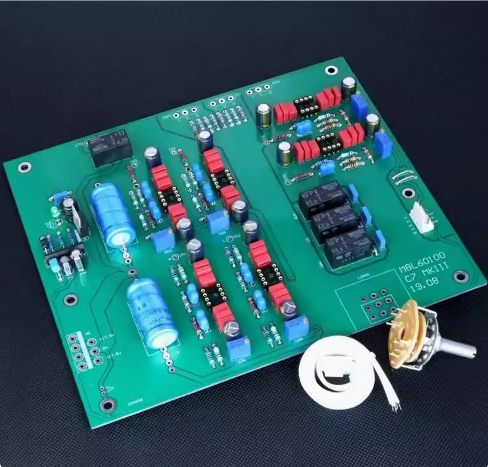 

Old version HIFI 6010D Stereo Single-ended preamplifier Finished board Base on M-B-L 6010 Preamp circuit Without a potentiometer