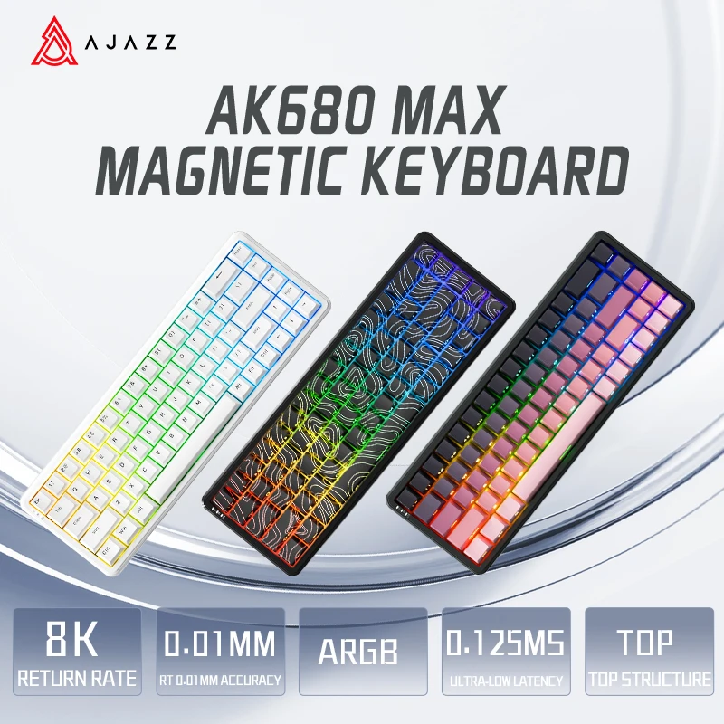 AJAZZ AK680 MAX Mechanical Keyboard Magnetic Switch 65% Gaming
