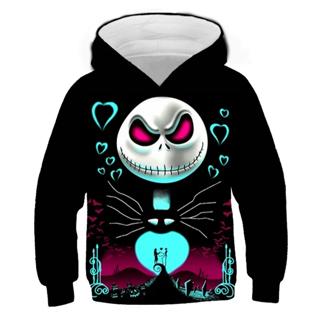 

Kids Halloween Jack Boys Cartoon Print Anime Sweatshirt Printed Harajuku Casual Graphic Long Sleeves Pullovers Kids Size 6M-14T