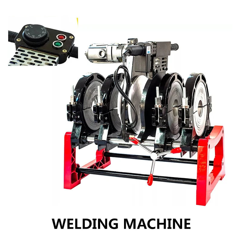 Manual Hot Melt Hydraulic four Ring Docking Machine 63-200mm PE/ PPR/ PB/ PVDF Pipe Butt Welding Machine Enhanced