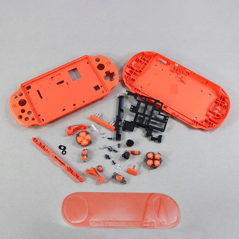 Replacement Housing Shell Case With Buttons For PSV 2000 Console - Black Faceplate Cover Kit