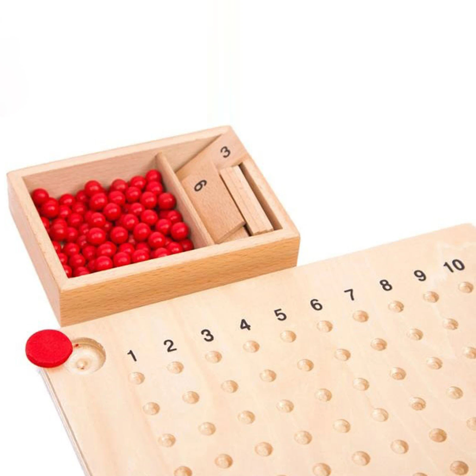 Montessori Math Boards Educational Toy Table Board Game Homeschool Preschool Wooden Math Learning Materials for Children Kids 6