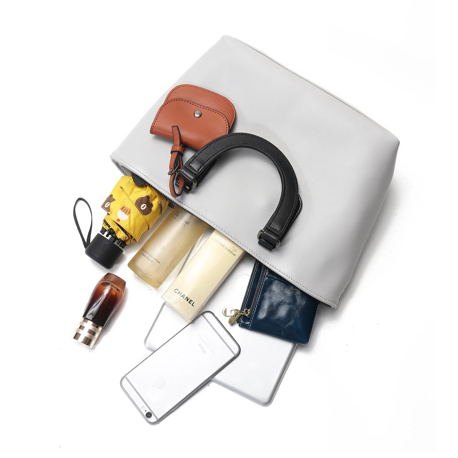 Fashion Ladies Handbag with Small Coin Pocket Large Tote Genuine Leather Leisure Designer Satchel Bags Nappa Texture Trend 2023