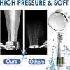 High Pressure Shower Head Water Saving 4 Mode Adjustable Pressurized Spa Handheld Spray Temperature Display Bathroom Accessories 2