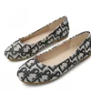 Lady Luxury Designer Cloth Flats Shoes Round Toe Slip-Ons For Wide Foot 44-32 2023 New Arrivals Black Moccasines Ballet Loafers 5