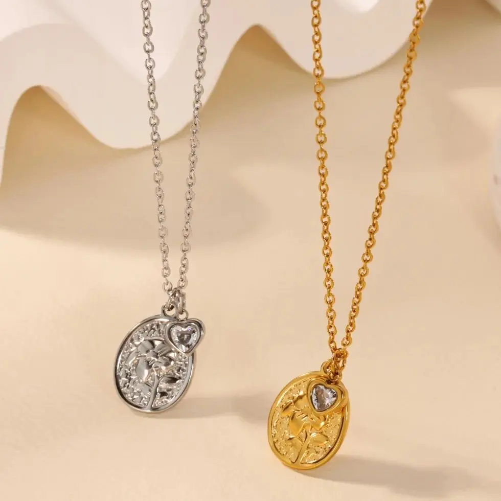 Elegant Geometric Necklaces Stainless Steel For Women
