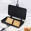 Gas Non-Stick Sandwich Maker Sandwich Maker Aluminium Alloy Bread Toast Breakfast Machine Pancake Baking Barbecue Oven Mold 2
