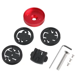 Universal Bicycle Computer Holder - Stem Top Cap Mount (Red)
