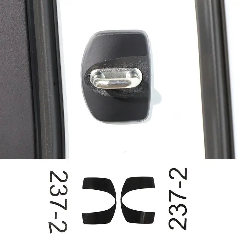 

For Chevrolet Corvette C8 2020-2023 Car Door Lock Buckle Panel Decorative Stickers PVC Interior Accessories 2 Pcs