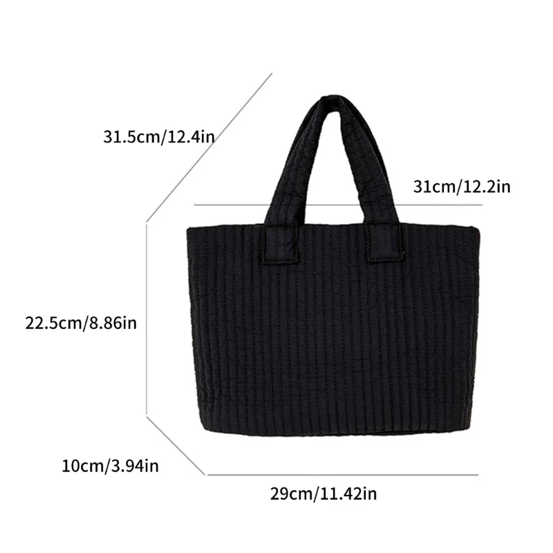 Fashionable Oversized Cotton Tote Bag Trendy & Exclusive Ladies Work Commute Bag E74B