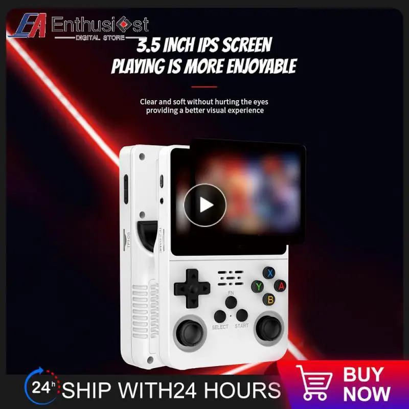 

New R36S Retro Handheld Video Game Console Linux System 3.5 Inch IPS Screen Portable Pocket Video Player R35S Plus